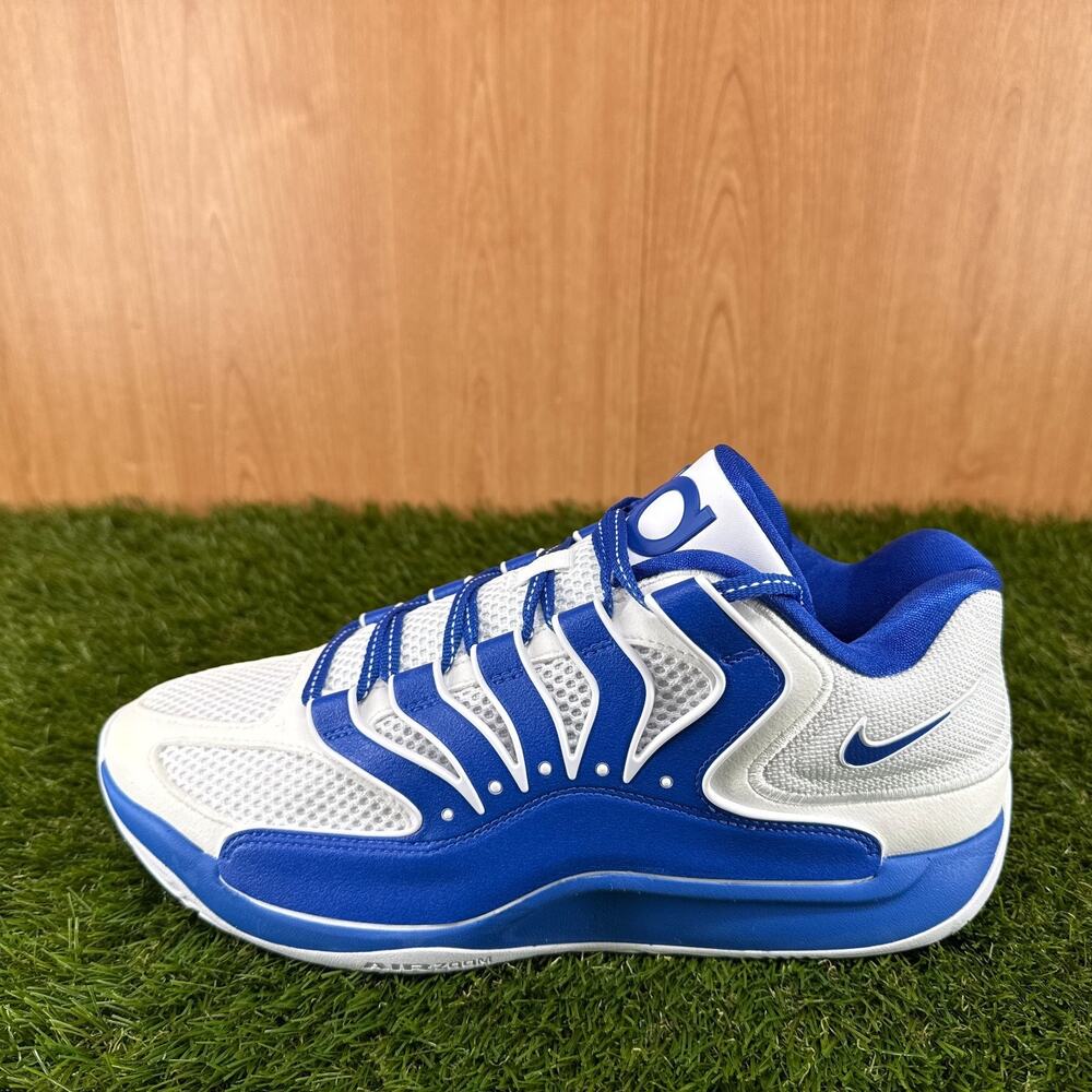 Nike KD 18 TB White Game Royal Basketball Shoes IH5096-104 Men's Size 10 - Picture 6 of 8